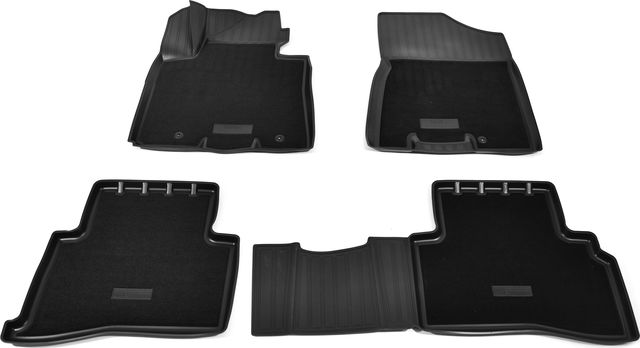 Коврики комбинированные 3D Норпласт для салона Kia Sportage IV (F/L) рестайлинг 2018-2026. Артикул NPA11-C43-528-CM