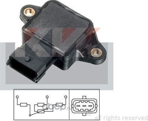 Датчик, положение дроссельной заслонки (Facet) Facet. Артикул 495086