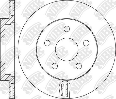 Тормозной диск NiBK. Артикул RN1632