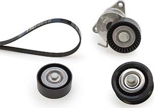 Приводной ремень поликлиновой с роликами (комплект) Gates Micro-V® UNIQUE FIT для Opel Insignia I 2008-2017. Артикул K016PK1853XS