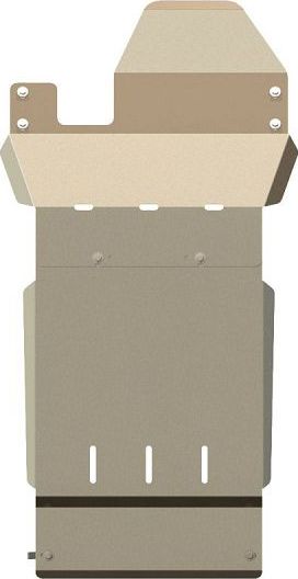 Защита алюминиевая Шериф (5 мм) для картера Land Rover Defender 90/110 2004-2016. Артикул 0841