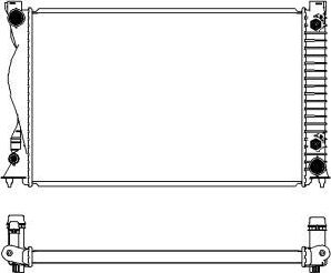 Радиатор охлаждения двигателя Sakura. Артикул 3061-8503