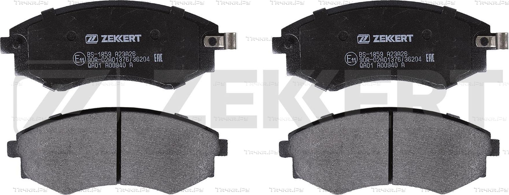 Тормозные колодки Zekkert передние для Hafei Saibao 2005-2009. Артикул BS-1859