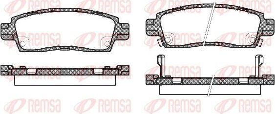 Тормозные колодки Remsa. Артикул 0838.02