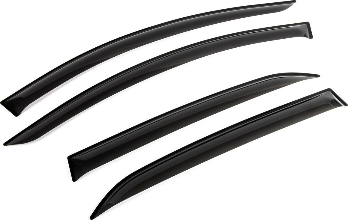 Дефлекторы Rival Premium для окон Renault Logan II седан, Logan Stepway седан 2014-2018 2018-2026. Артикул 34702001