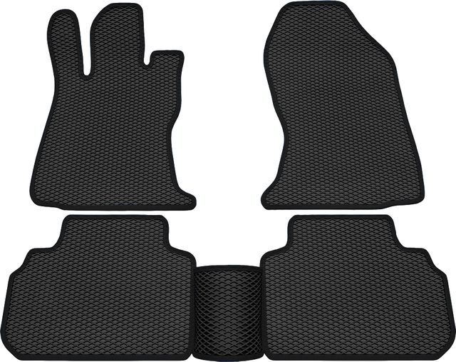 Коврики Rezkon EVA для салона Subaru Forester V 2018-2026 Черный кант. Артикул 9032005301