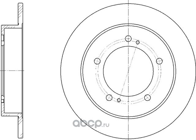 Диск тормозной (G-Brake). Артикул GR01110