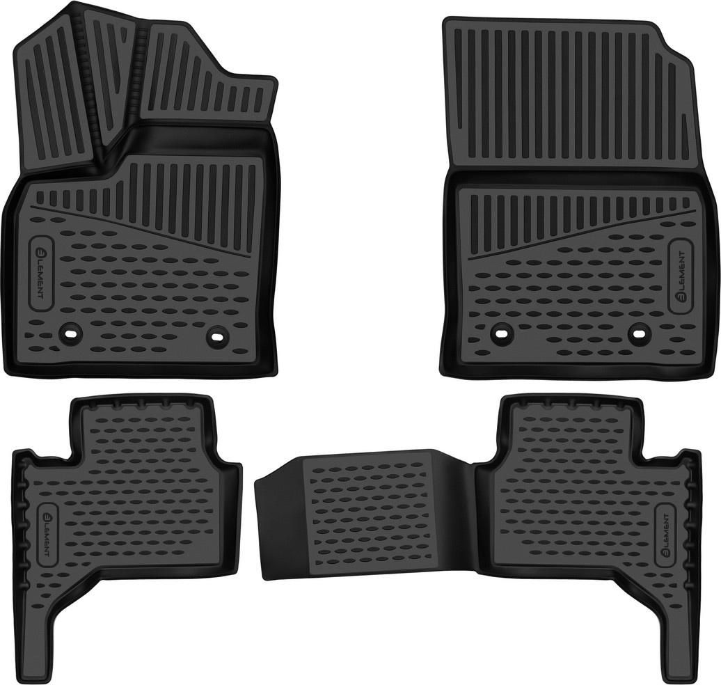 Коврики Element 3D для салона Lexus LX 600 (цельное сид. 2 ряда, 5 мест) 2021-2026. Артикул ELEMENT3DA67310210k