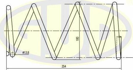Пружина подвески G.U.D. передняя для Toyota RAV4 II (XA20) 2000-2005. Артикул GCS092590