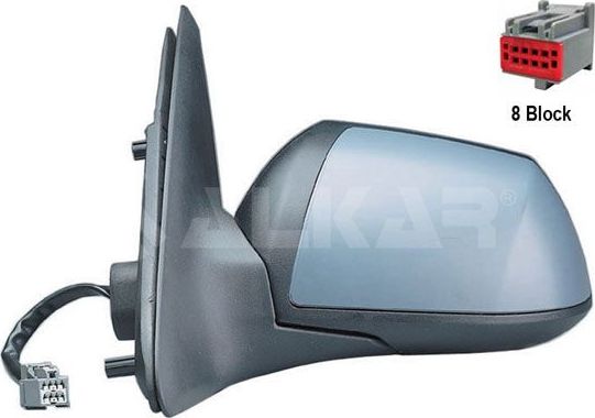 Зеркало боковое Alkar левое для Ford Mondeo III 2000-2007. Артикул 6125377