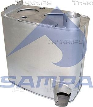 Глушитель (задняя часть) Sampa для MAN TGA 2000-2026. Артикул 021.181