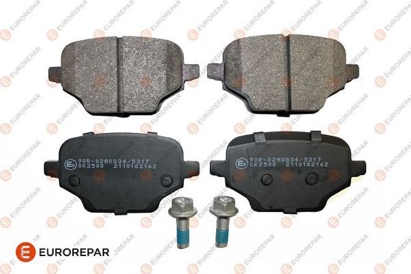 Тормозные колодки Eurorepar. Артикул 1689800480