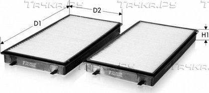 Салонный фильтр  Tecneco Filters для BMW 6 II (E63/E64) 2003-2010. Артикул CK3139-2
