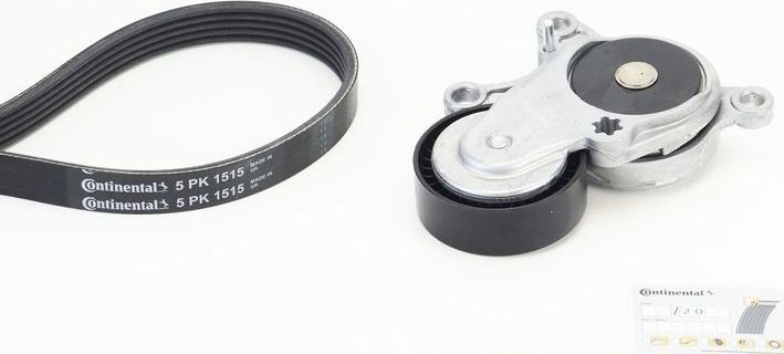 Приводной ремень поликлиновой с роликами (комплект) ContiTech. Артикул 5PK1515K1