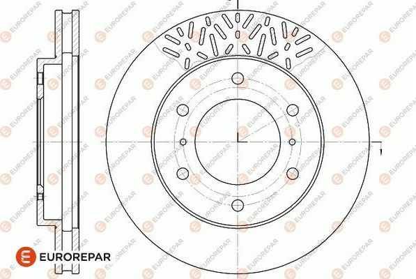 Тормозной диск Eurorepar. Артикул 1667856680
