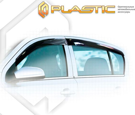 Дефлекторы СА Пластик для окон (Classic полупрозрачный) Opel Astra H хэтчбек 5-дв. 2004-2014. Артикул 2010030306308