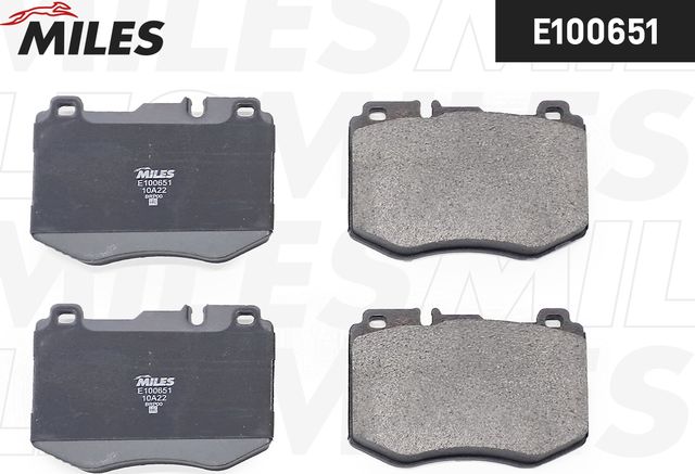 Тормозные колодки Miles (Semi-Metallic). Артикул E100651