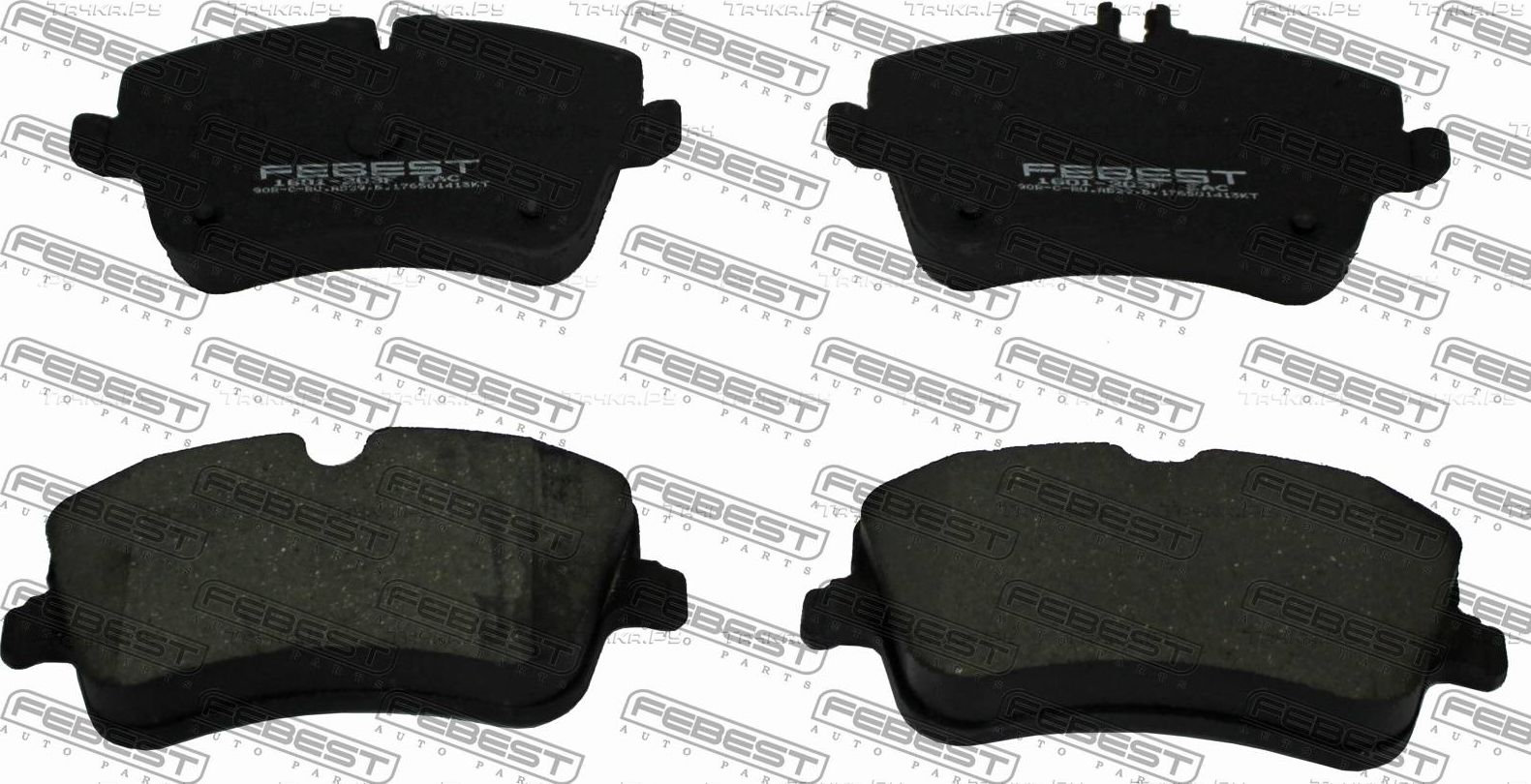 Тормозные колодки Febest. Артикул 1601-203F