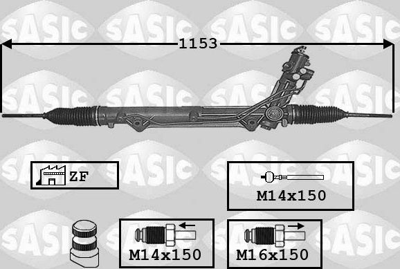 Рулевая рейка Sasic для BMW X5 I (E53) 2000-2006. Артикул 7006017