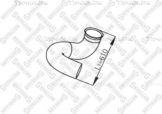 Глушитель Stellox. Артикул 82-03707-SX