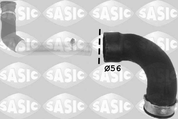 Патрубок интеркулера Sasic для BMW X3 I (E83) 2004-2007. Артикул 3336123