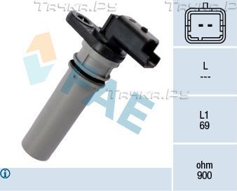 Датчик положения коленвала FAE для Fiat Fiorino III 2007-2026. Артикул 79256