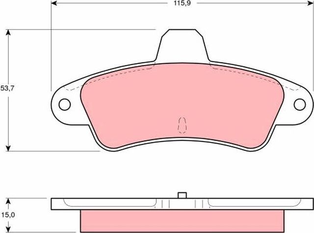 Тормозные колодки TRW. Артикул GDB4084