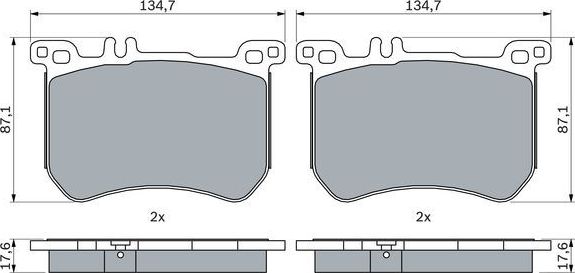 Тормозные колодки Bosch. Артикул 0 986 494 985