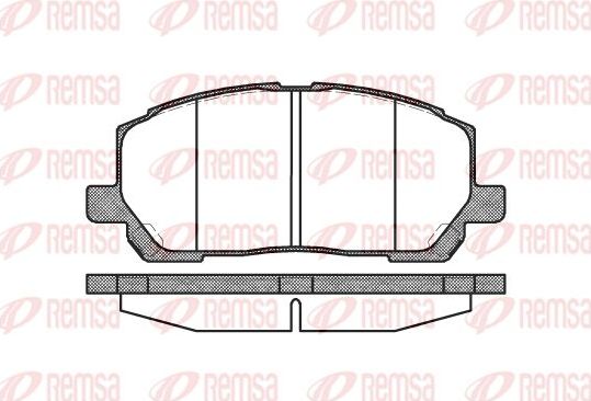 Тормозные колодки Remsa. Артикул 0855.00