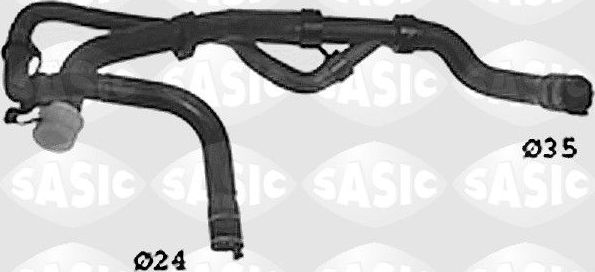 Патрубок радиатора (системы охлаждения) Sasic. Артикул SWH0490