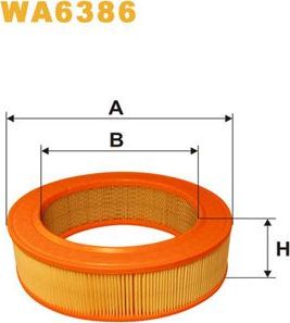 Воздушный фильтр WIX Filters. Артикул WA6386