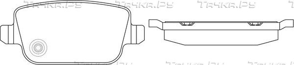 Тормозные колодки FIT задние для Volvo XC70 I 2005-2007. Артикул FP1314
