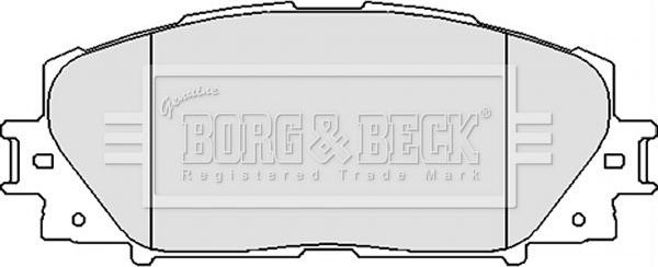 Тормозные колодки Borg & Beck. Артикул BBP2123