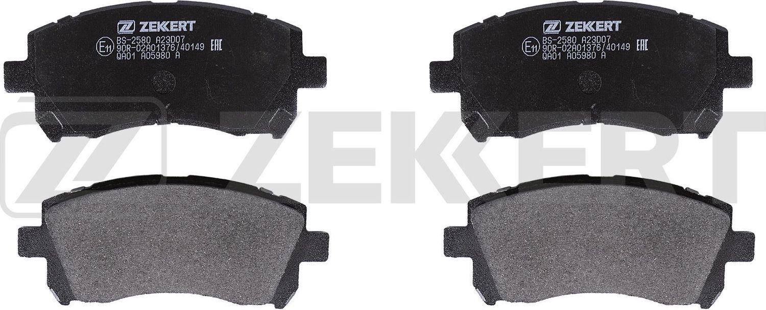 Тормозные колодки Zekkert передние для Subaru Outback II 2000-2003. Артикул BS-2580