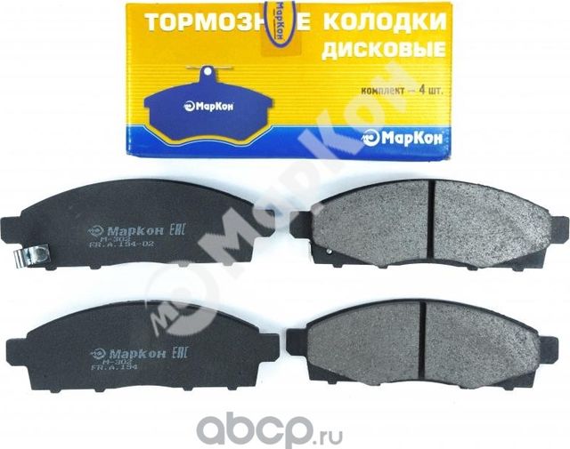 Колодки тормозные дисковые к-т с мех. индикатором износа Mitsubishi L200 IV 07-  передние (Markon). Артикул 19402160
