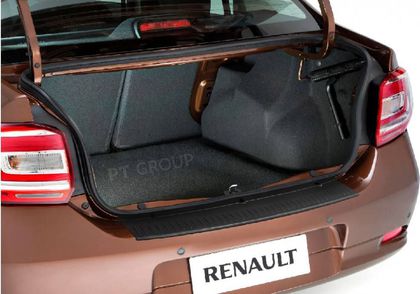 Накладка PT Group на задний бампер (ABS) для Renault Logan II 2013-2024. Артикул 07030401