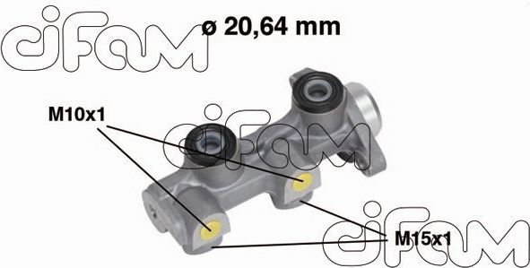 Тормозной цилиндр главный Cifam для Chevrolet Lanos I 2005-2018. Артикул 202-507
