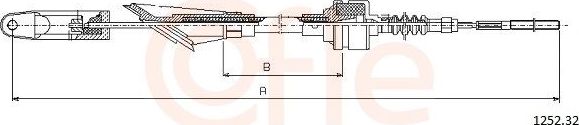 Трос сцепления Cofle. Артикул 1252.32