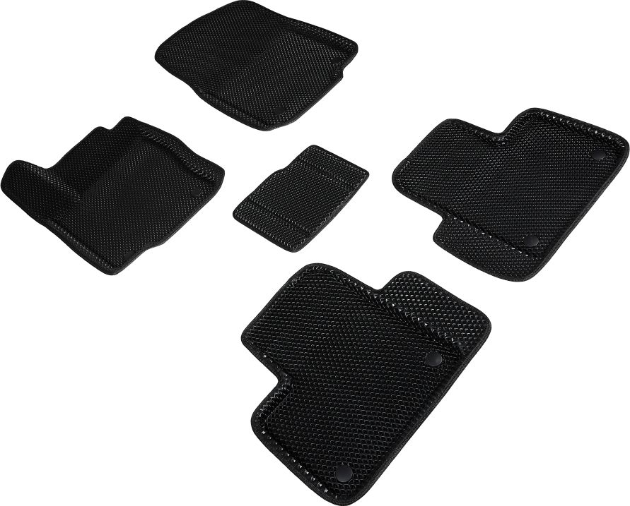 Коврики Seintex 3D EVA Ромб для салона Mercedes-Benz GLE-Класс I C292 Coupe 2015-2019 ЧЕРНЫЕ. Артикул 95319