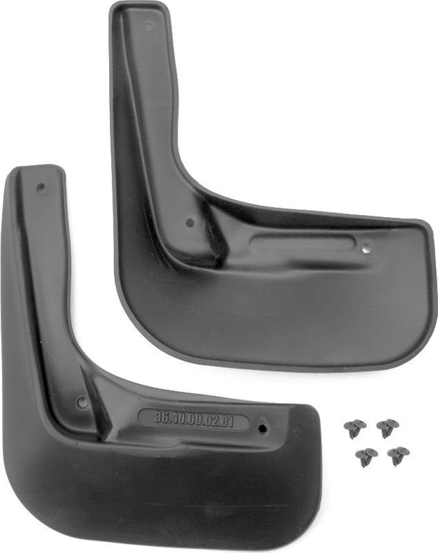 Брызговики Autofamily задняя пара для Nissan Almera 2012-2026. Артикул NLFD.36.40.E10