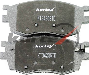 Колодки тормозные HYUN/KIA RIO/VERNA 05- перед. (Kortex). Артикул KT3420STD