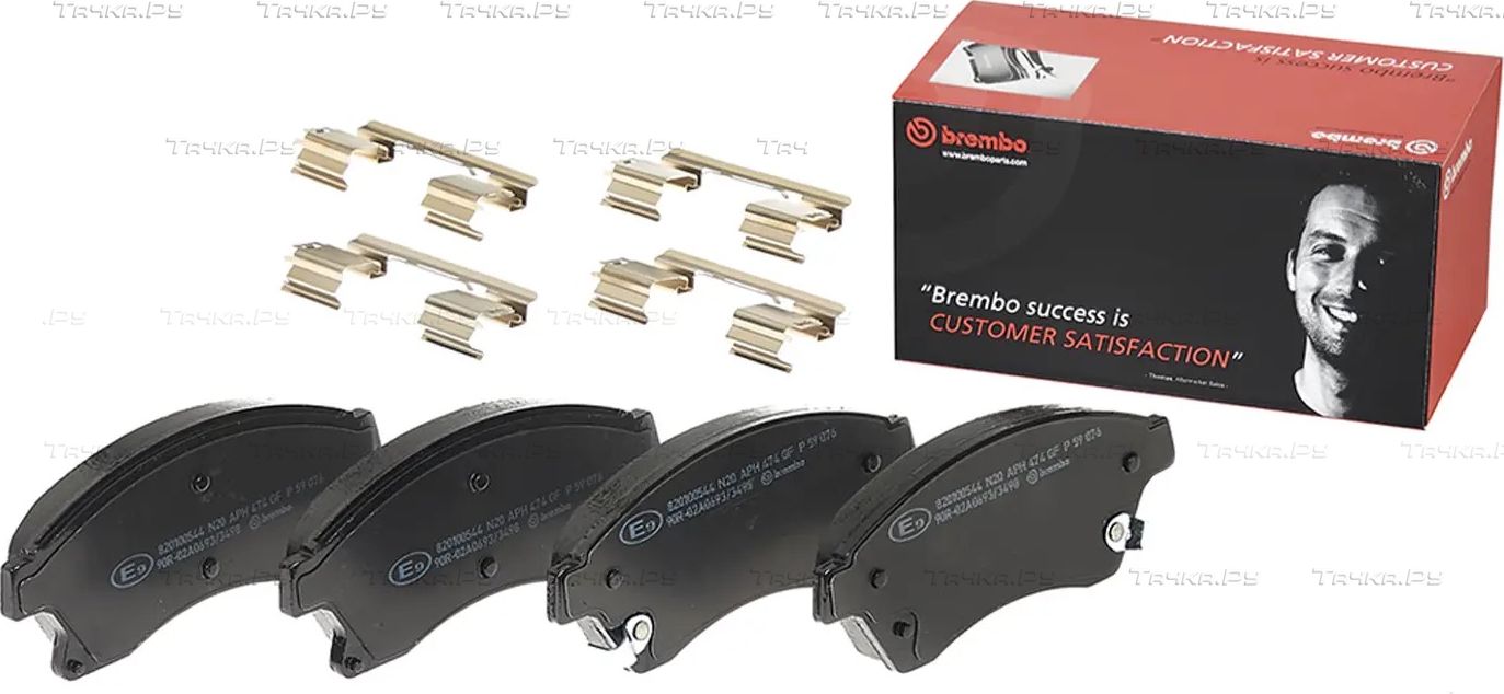 Тормозные колодки Brembo PRIME LINE передние для Opel Astra H 2013-2014. Артикул P 59 076