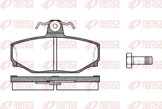 Тормозные колодки Remsa. Артикул 0297.00