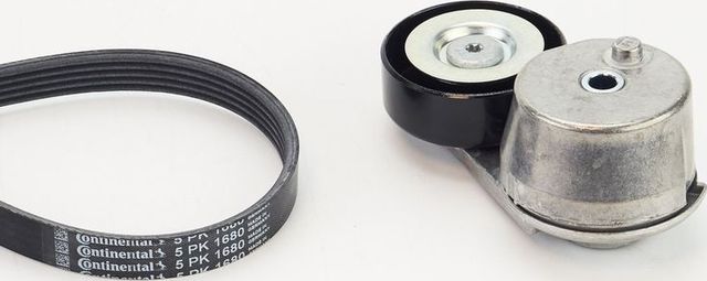 Приводной ремень поликлиновой с роликами (комплект) ContiTech. Артикул 5PK1680K1