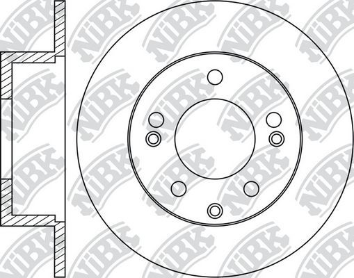 Тормозной диск NiBK задний для Kia Proceed I 2008-2013. Артикул RN1307