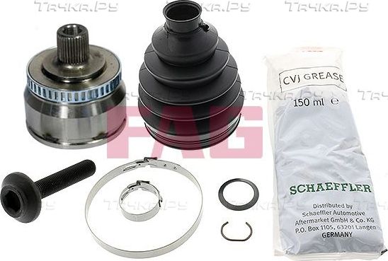Шрус наружный (граната) Fag передний для Skoda Superb I 2001-2008. Артикул 771 0334 30