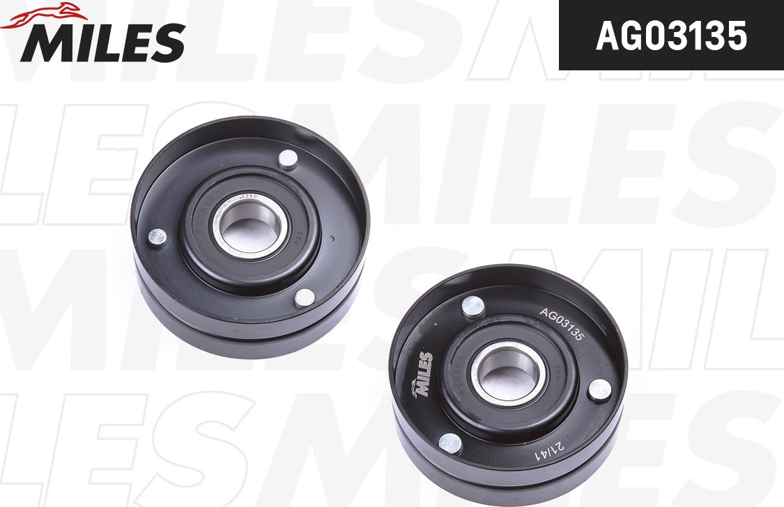 Натяжной ролик (натяжитель) приводного ремня Miles. Артикул AG03135