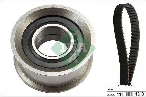 Ремень ГРМ с роликами (комплект) Ina для ВАЗ 2105 1989-2012. Артикул 530 0287 10