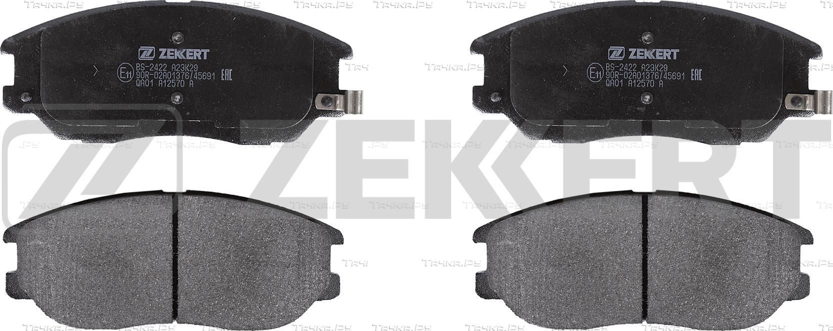 Тормозные колодки Zekkert передние для Hyundai Equus I 1999-2009. Артикул BS-2422