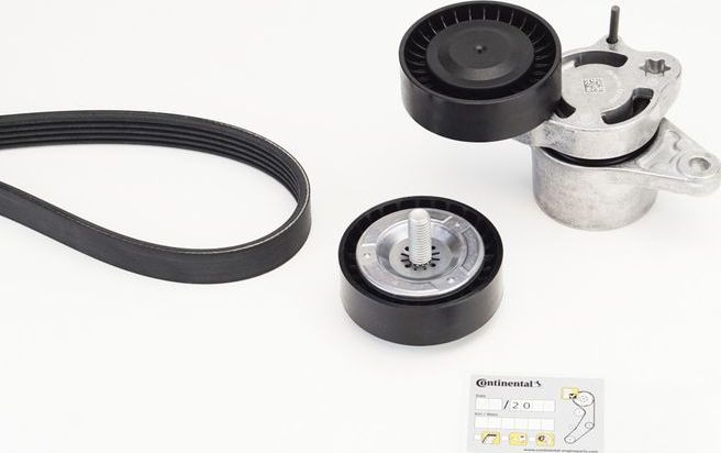 Приводной ремень поликлиновой с роликами (комплект) ContiTech. Артикул 5PK1960K1